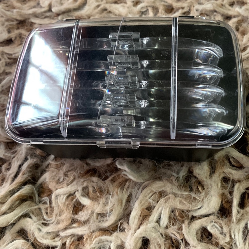 eye goggles. Also , eyelash curler (purple) not ever been used qty.(43)